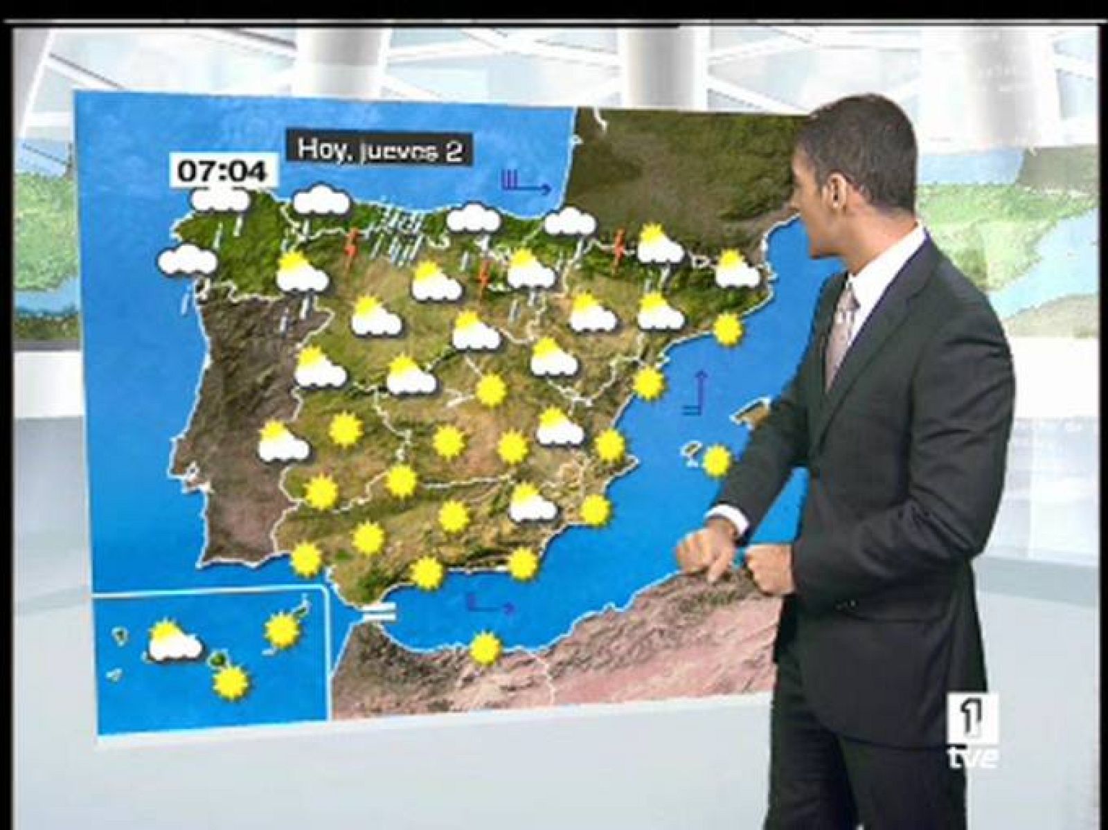 Nubes y lluvias en la zona norte