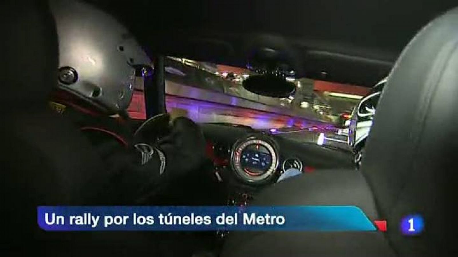 Telediario 1: Un rally por los túneles del Metro de Madrid | RTVE Play