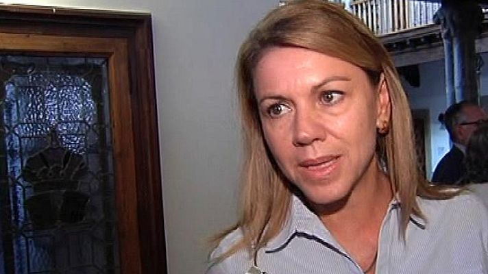 Telediario 1 - Cospedal critica el ataque al PP