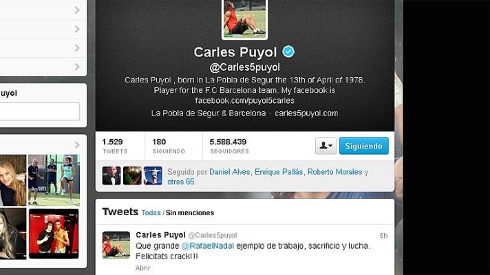 Telediario 1 - El mundo del deporte se rinde ante Nadal