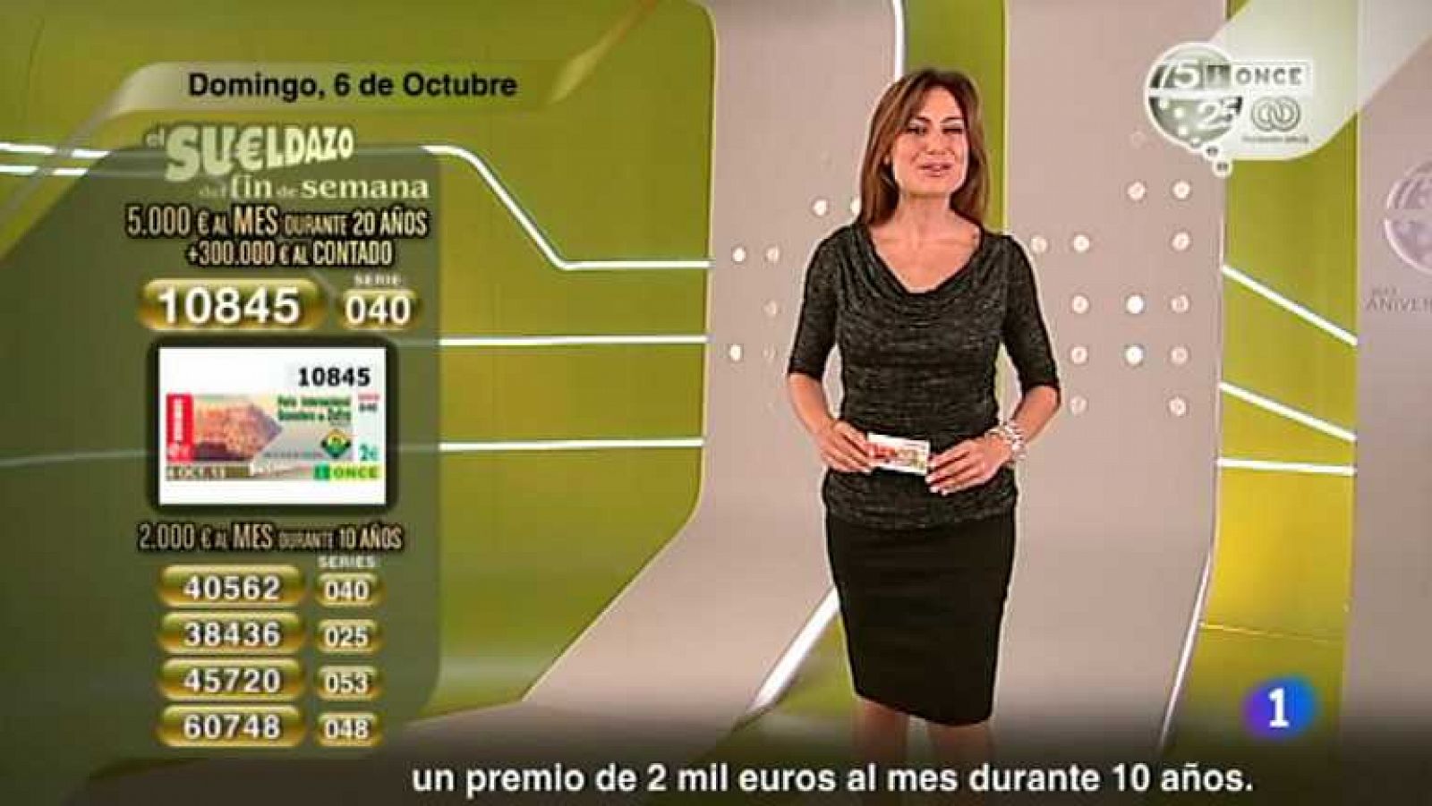 Sorteo ONCE - 06/10/13 - Ver ahora