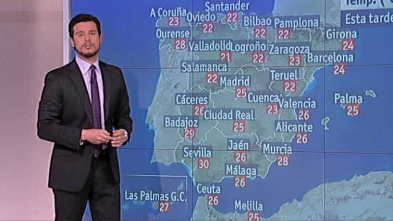 Sol en todo el país al remitir las tormentas en el este 