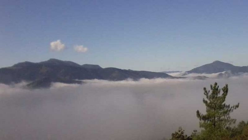 Nuboso en el norte de Canarias 