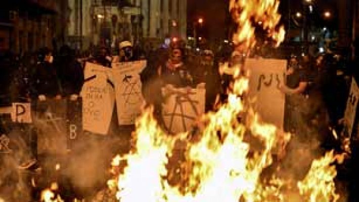 Choques violentos en Brasil tras una manifestación pacífica de profesores