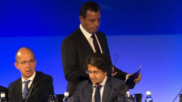 Telediario 1 - Rosell no ve al Barça jugando fuera de la Liga española