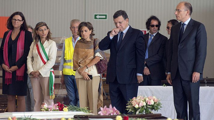 Barroso y Letta llegan a Lampedusa