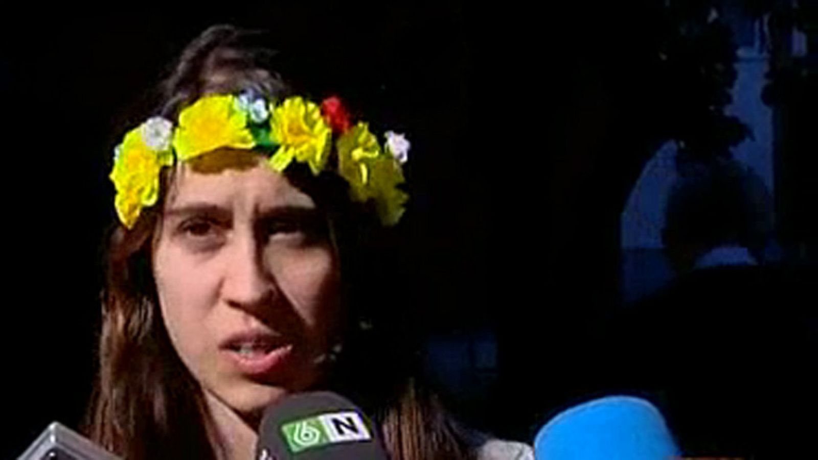 La líder del movimiento Femen en España expresa su desacuerdo con la reforma de la ley del aborto