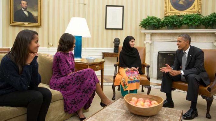 Reunión entre Obama y Malala