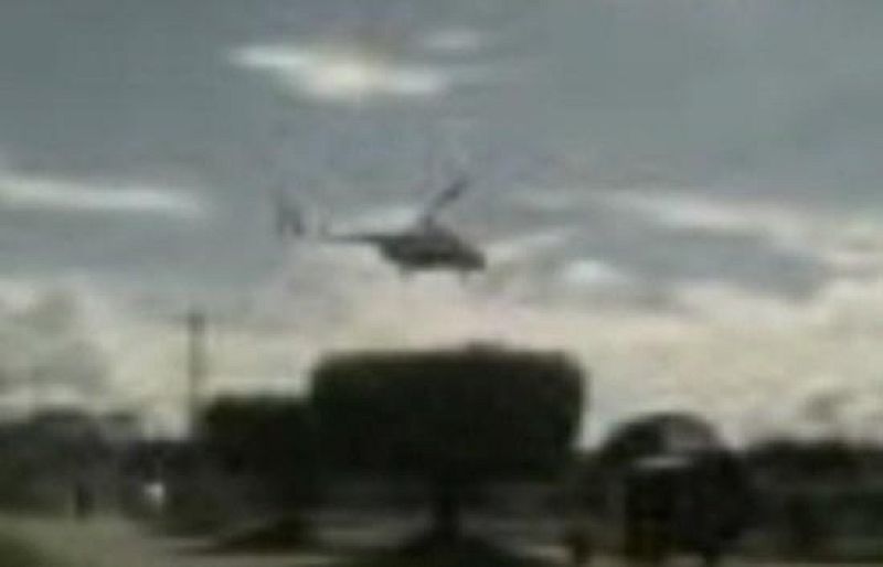 El helicóptero que ha rescatado Ingrid Betancourt y otros 14 secuestrados