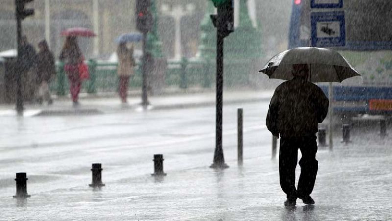 Lluvias localmente persistentes en el oeste de Galicia