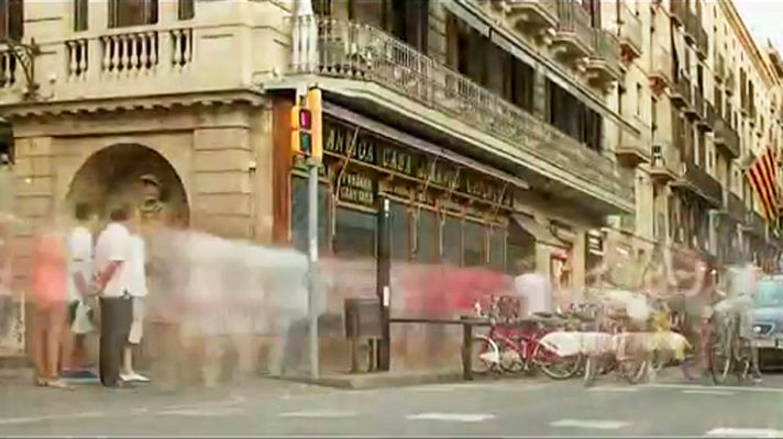 Telediario 1 - Barcelona a ritmo de 'time lapse'