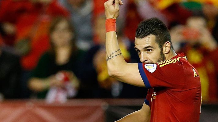 Telediario 1 - Negredo se reivindica como el '9' de la Roja