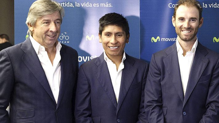 Telediario 1 - Movistar seguirá tres años más en el pelotón
