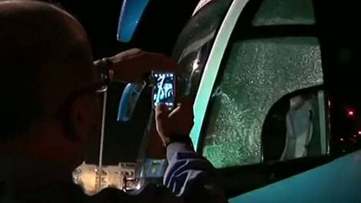 Telediario 1 - El Xerez-Lleida, suspendido por lanzamiento de objetos