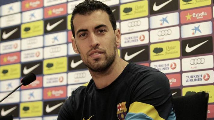Telediario 1 - Busquets: "Mientras ganemos, las rotaciones son buenas"
