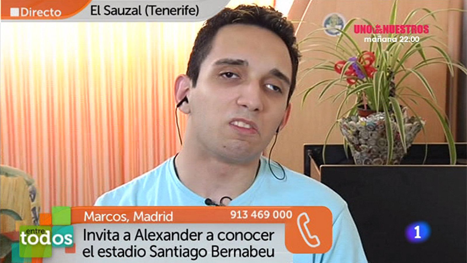 Entre Todos - Alexander podrá cumplir su sueño: conocer el Santiago Bernabeu