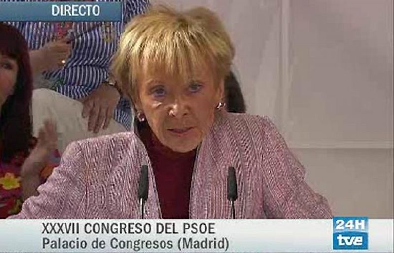 Fernández de la Vega ha dicho que si los delegados en el Congreso del PSOE así lo quieren el Gobierno promoverá cambios en la ley del aborto