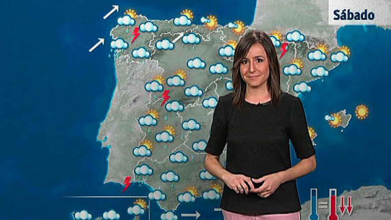 El tiempo: Descenso térmico y lluvia en el sur | RTVE Play