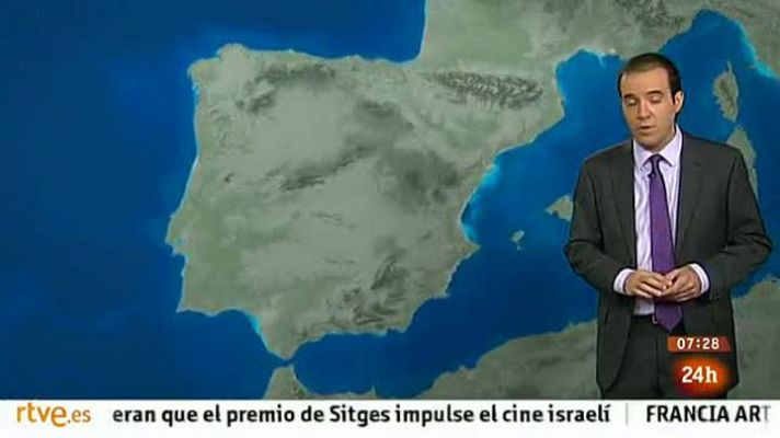 El tiempo - Nuboso en toda la Península, lluvias en Galicia y tormentas en los Pirineos