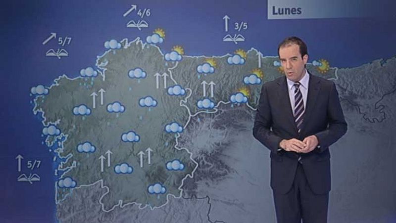 Lluvias y viento fuerte en zonas de Galicia 