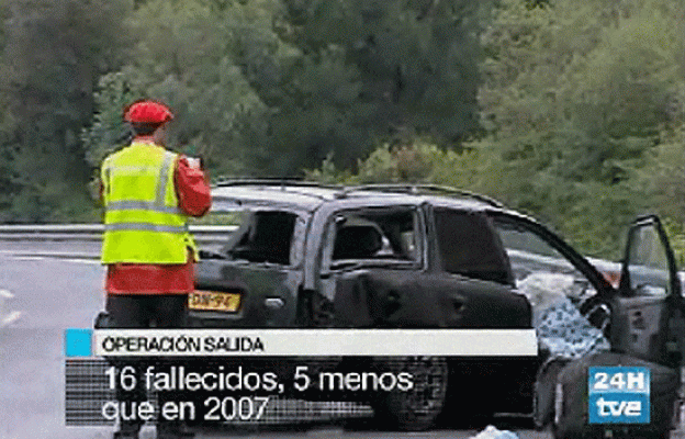  - Fallecen 16 personas en la carretera este  fin de semana, cinco menos que el año pasado