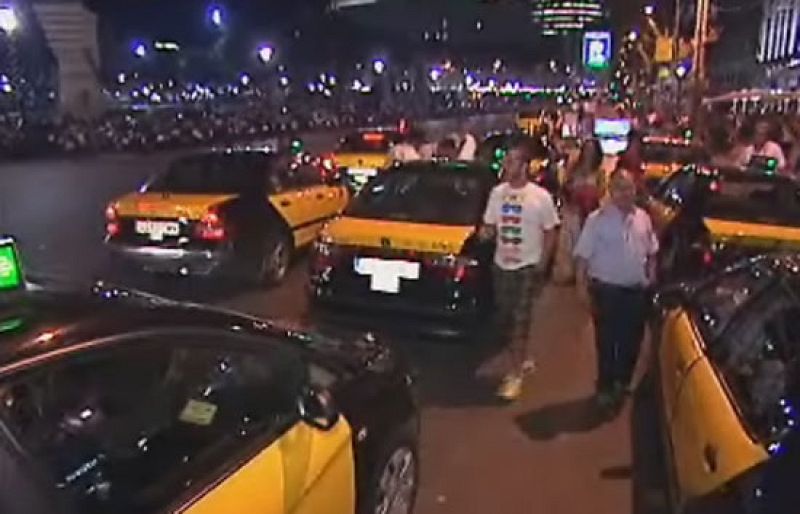Demasiados taxis en Barcelona