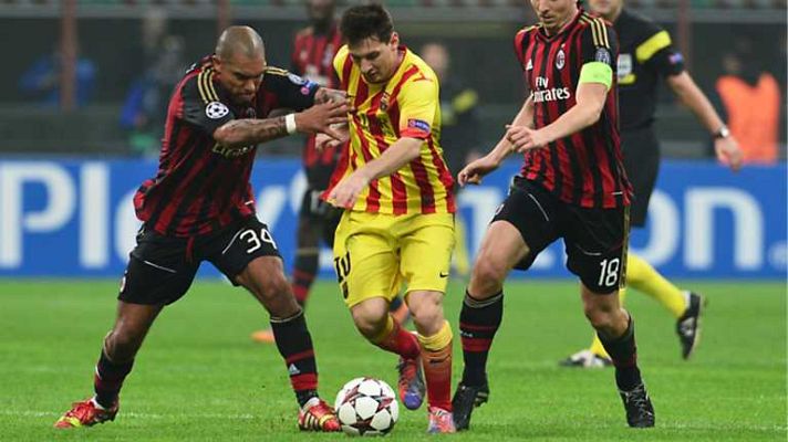 Champions League - Partido: AC Milan-FC Barcelona