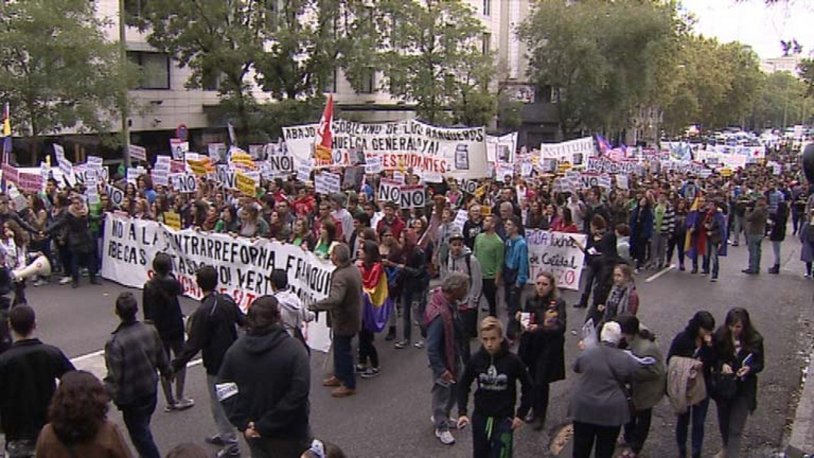 Telediario 1: Huelga Educación | RTVE Play