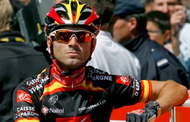 Tour de Francia - Llegada de Valverde en la crono