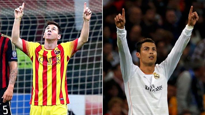 Messi y Cristiano llegan goleando al clásico