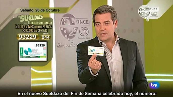 Sorteos ONCE - Sorteo ONCE - 26/10/13