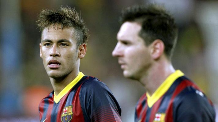 Neymar brilla en su primer clásico en España
