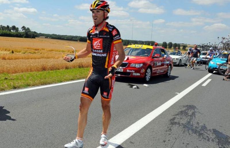 Caída sin consecuencias de Valverde