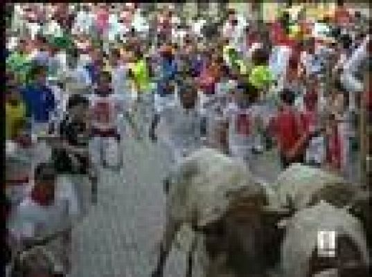 San Fermín - Cuarto encierro bastante rápido
