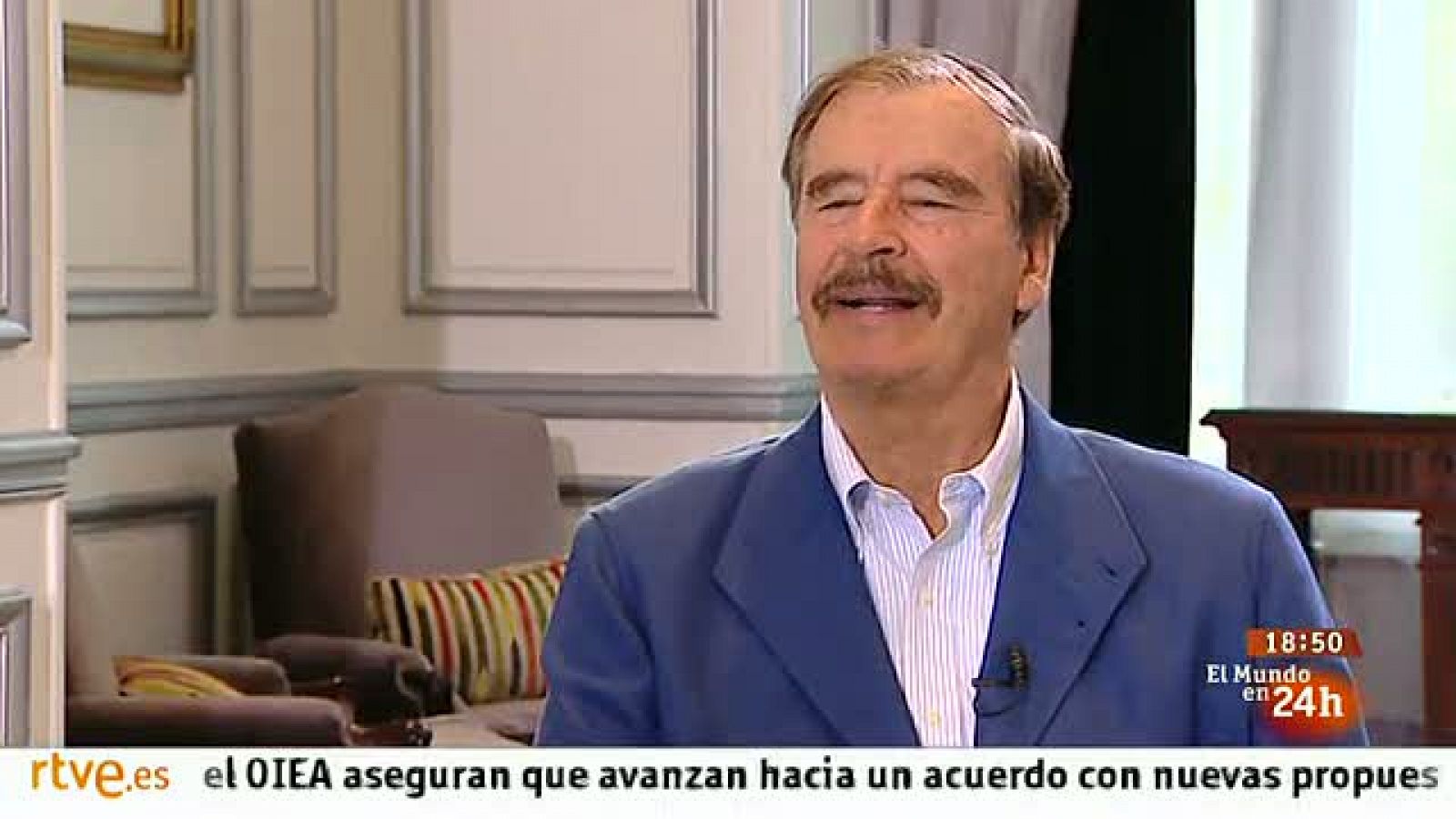 La tarde en 24h: Vicente Fox: "Gracias a la información pública los Gobiernos tienen que tener ahora más cuidado" | RTVE Play