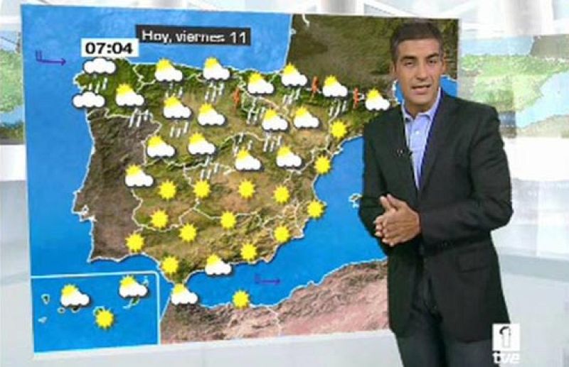 La previsión del tiempo para este jueves habla de nubes y chubascos en el norte peninsular 