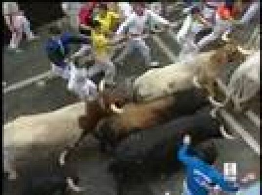 San Fermín - Quinto encierro muy emocionante