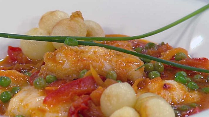 Cocina con Sergio - Cazuela de rape aromatizado