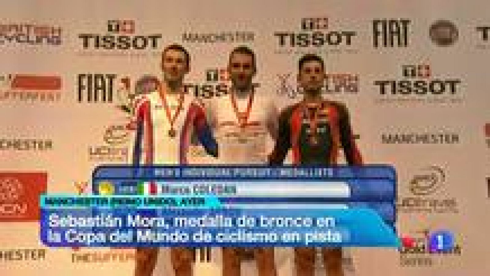 Telediario 1: El español Sebastián Mora, bronce en la Copa del Mundo de pista | RTVE Play