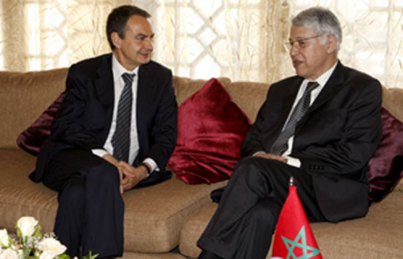 Rueda de prensa de Zapatero y Abas el Fasi 