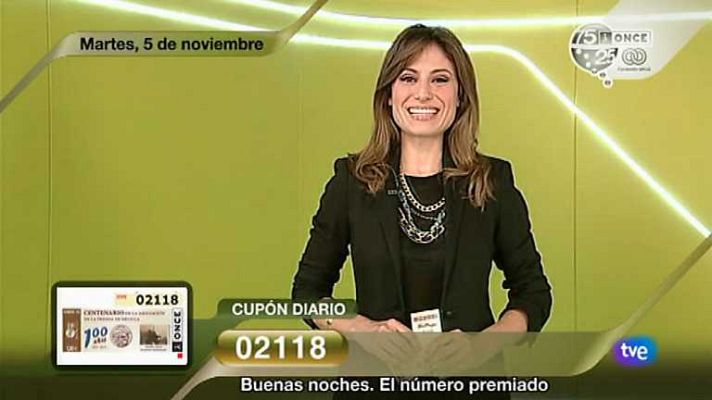 Sorteos ONCE - Sorteo ONCE - 05/11/13