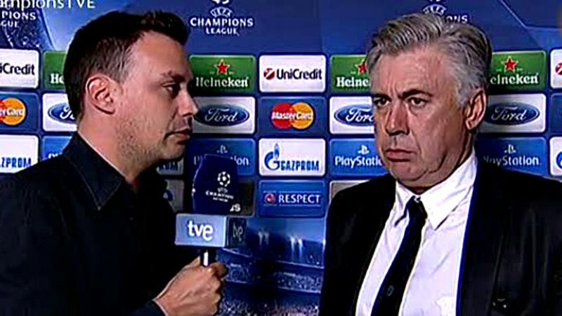 El entrenador del Real Madrid, Carlo Ancelotti, se mostró "muy  satisfecho" tras empatar (2-2) con la Juventus de Turín en la cuarta  jornada de la fase de grupos de la Liga de Campeones, y reconoció que  le gustó "el juego, el coraje y la reacción d