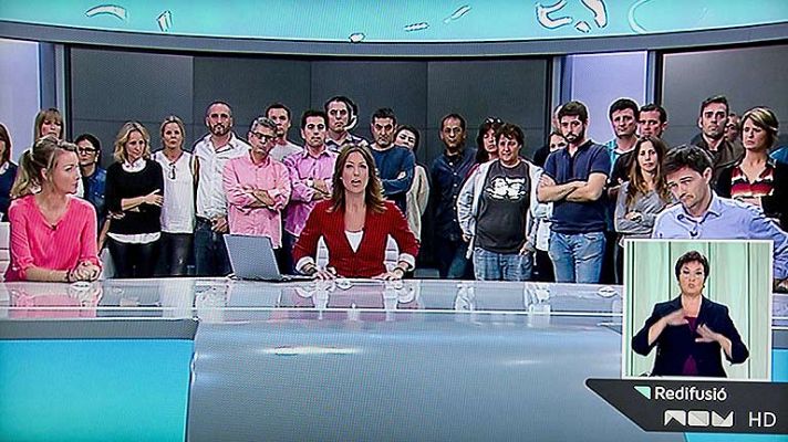 Telediario 1 - Alberto Fabra explicará hoy el cierre de Canal 9