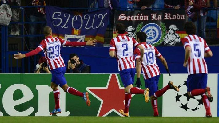 Champions League - Miranda adelanta al Atlético ante el Austria (1-0)