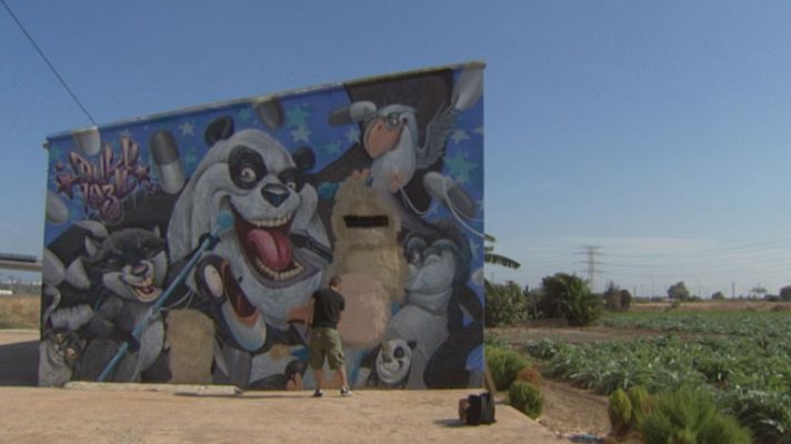 Telediario 1 - Graffitis en el metro