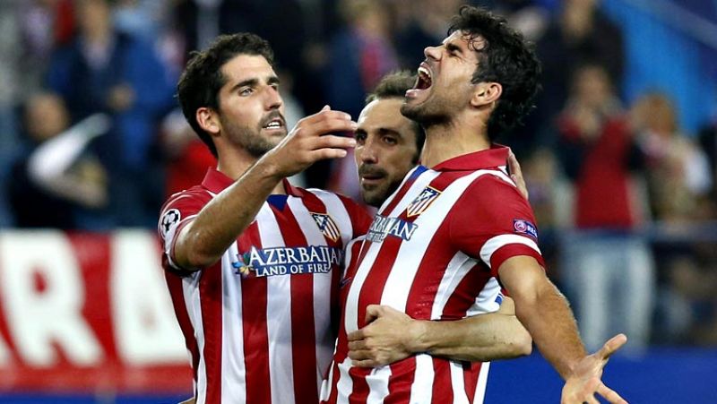 El Atlético de Madrid aseguró hoy su clasificación para los octavos de final de la Liga de Campeones como primero de grupo con una victoria incontestable frente al Austria Viena, al que sentenció antes del descanso, en un partido plácido, en el que i