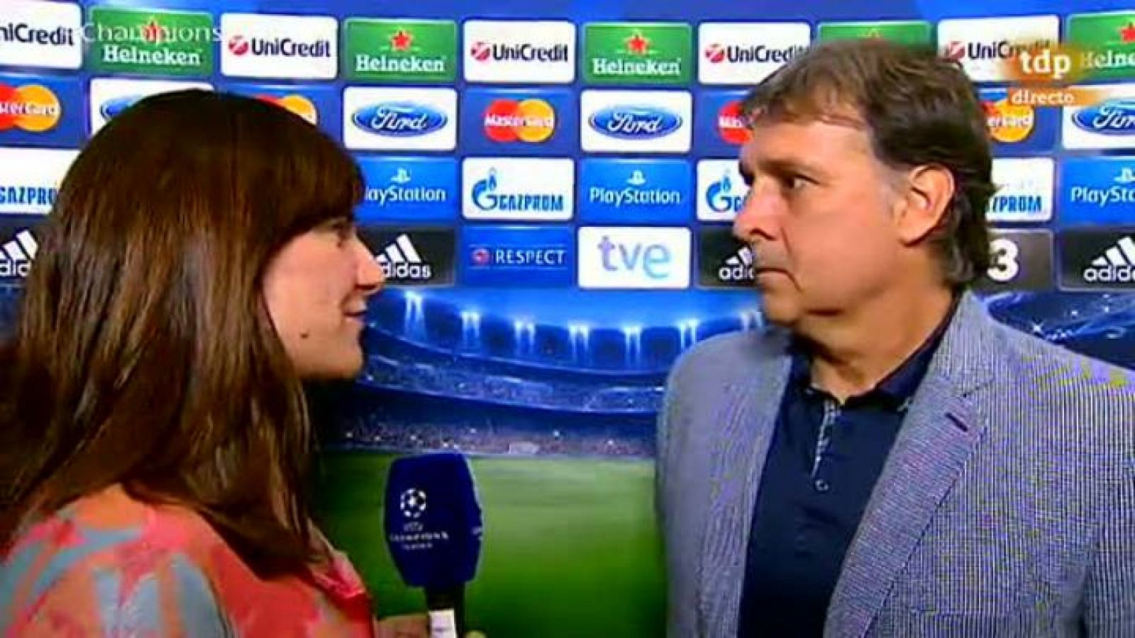 El entrenador del FC Barcelona, Gerardo 'Tata' Martino, ha  comentado que han "avanzado" en el juego y ha celebrado así la  victoria conseguida contra el AC Milan (3-1) que les ha permitido  clasificarse para los octavos de final a falta de dos jorna