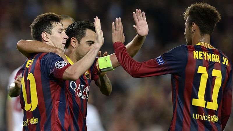 Messi se reencuentra con el gol en la victoria del Barça al Milán