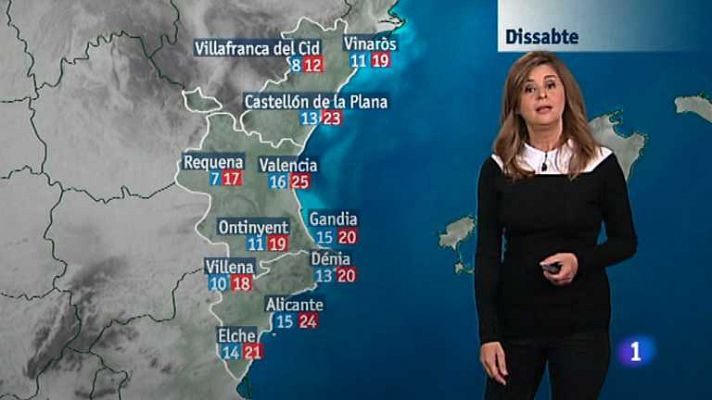 L'informatiu - Comunitat Valenciana - El tiempo en la Comunidad Valenciana - 08/11/13