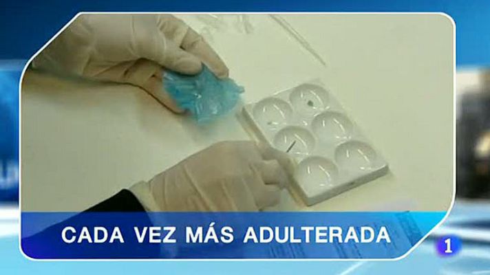 Telediario 1 - Las drogas se venden cada vez más adulteradas